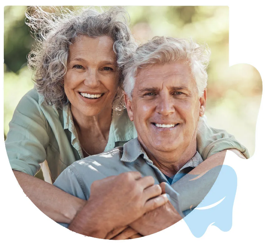 Smiling senior couple, happy CitiDental of Woodhaven patients